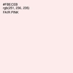 #FBECEB - Fair Pink Color Image